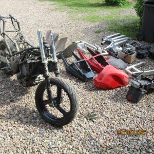 Yamaha TRX 850 Twin 4UN TRX850 Exhaust Motor Tank Verkleidung Parts Ersatzteile