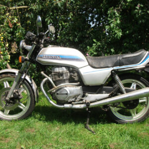 Honda CB250N Silber-Blau