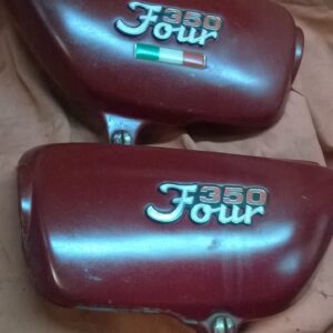 HONDA CB 350 F Four Seitendeckel rechts und links  Cover side mit Embleme